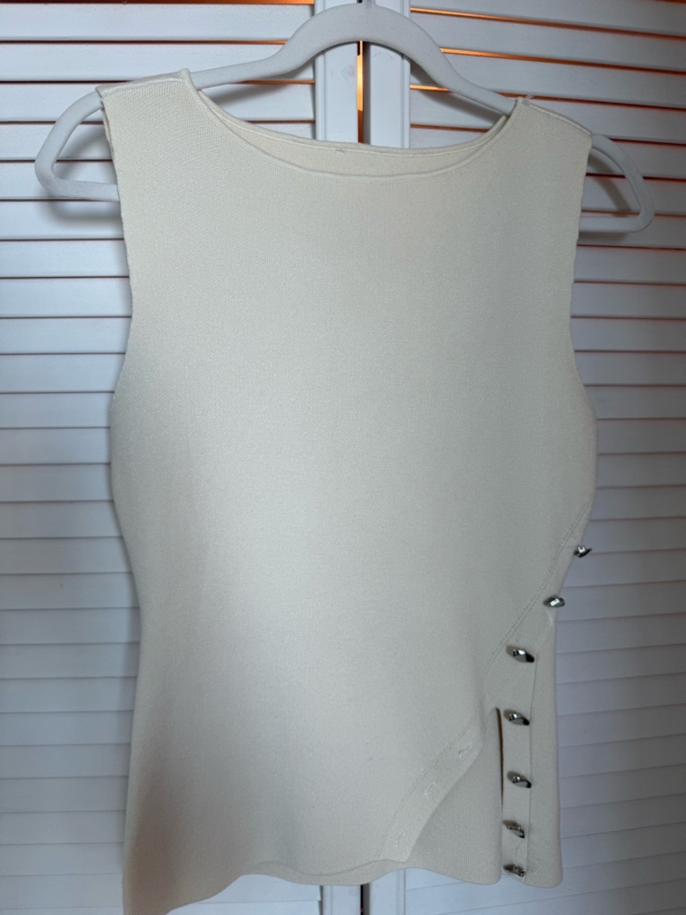 Classic Cream Women's Sleeveless Top - Brand Unspecified